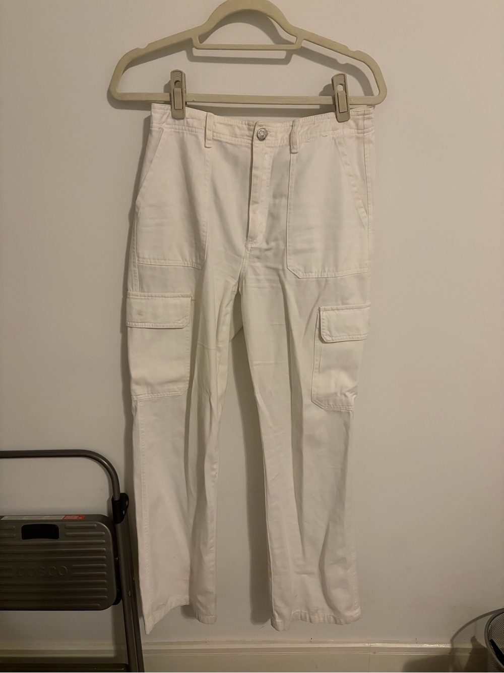 Zara White Cargo Pants